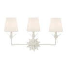 Crystorama - 573-OP-MT - Three Light Bath - Broche - Matte White
