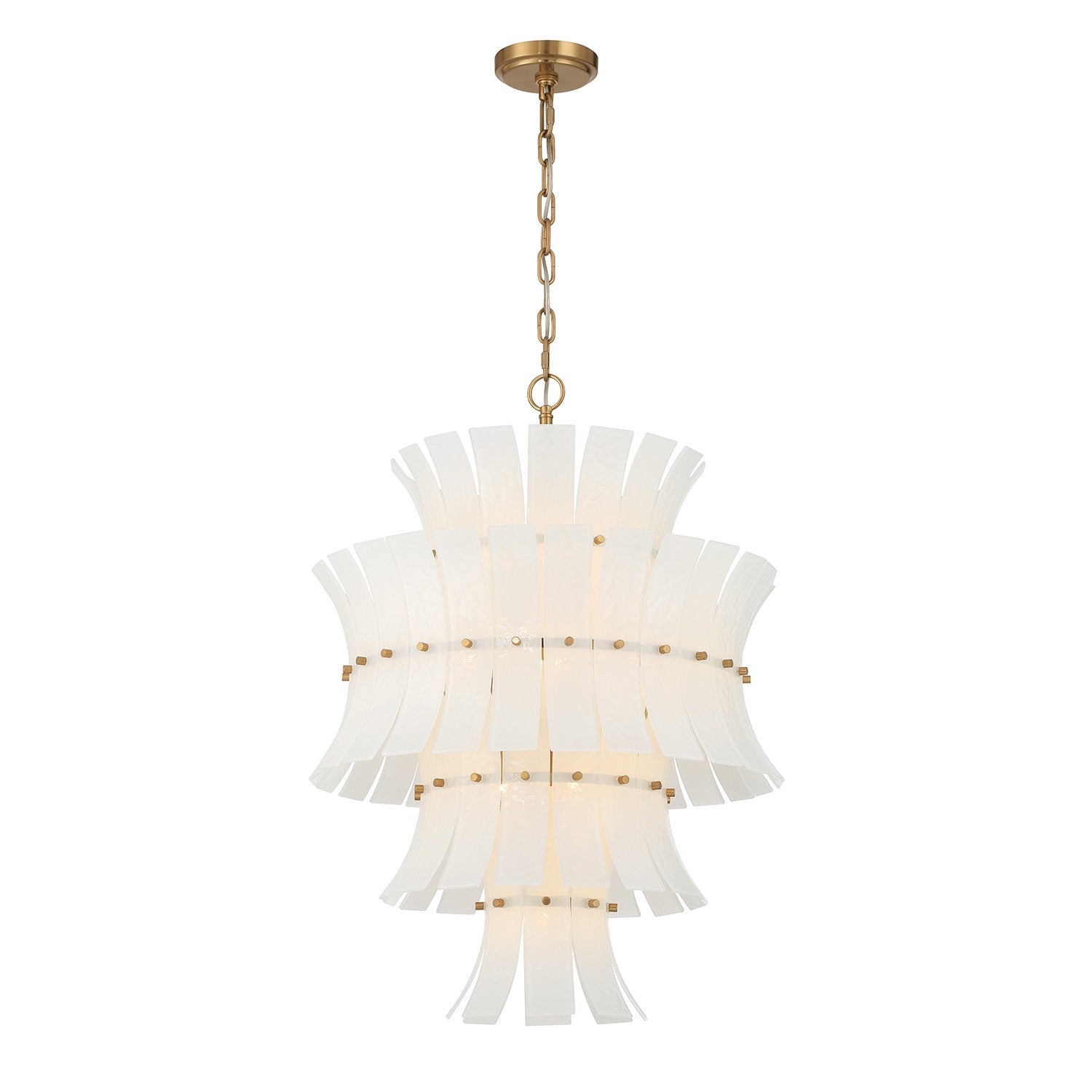 Crystorama - ABI-2006-AG-BL - 13 Light Chandelier - Abigail - Aged Brass