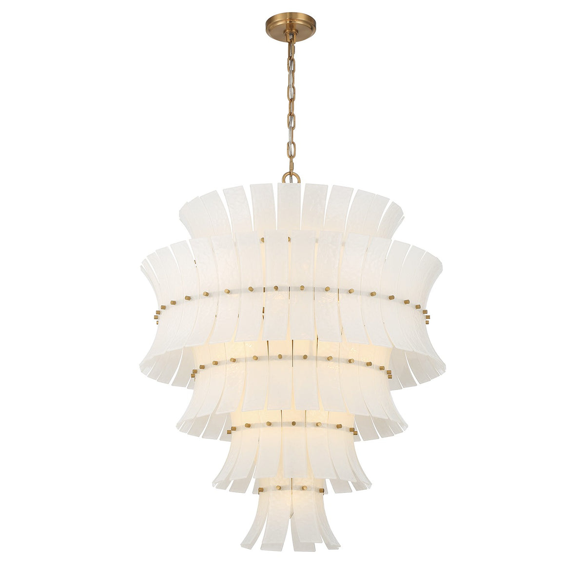 Crystorama - ABI-2008-AG-WH - 21 Light Chandelier - Abigail - Aged Brass