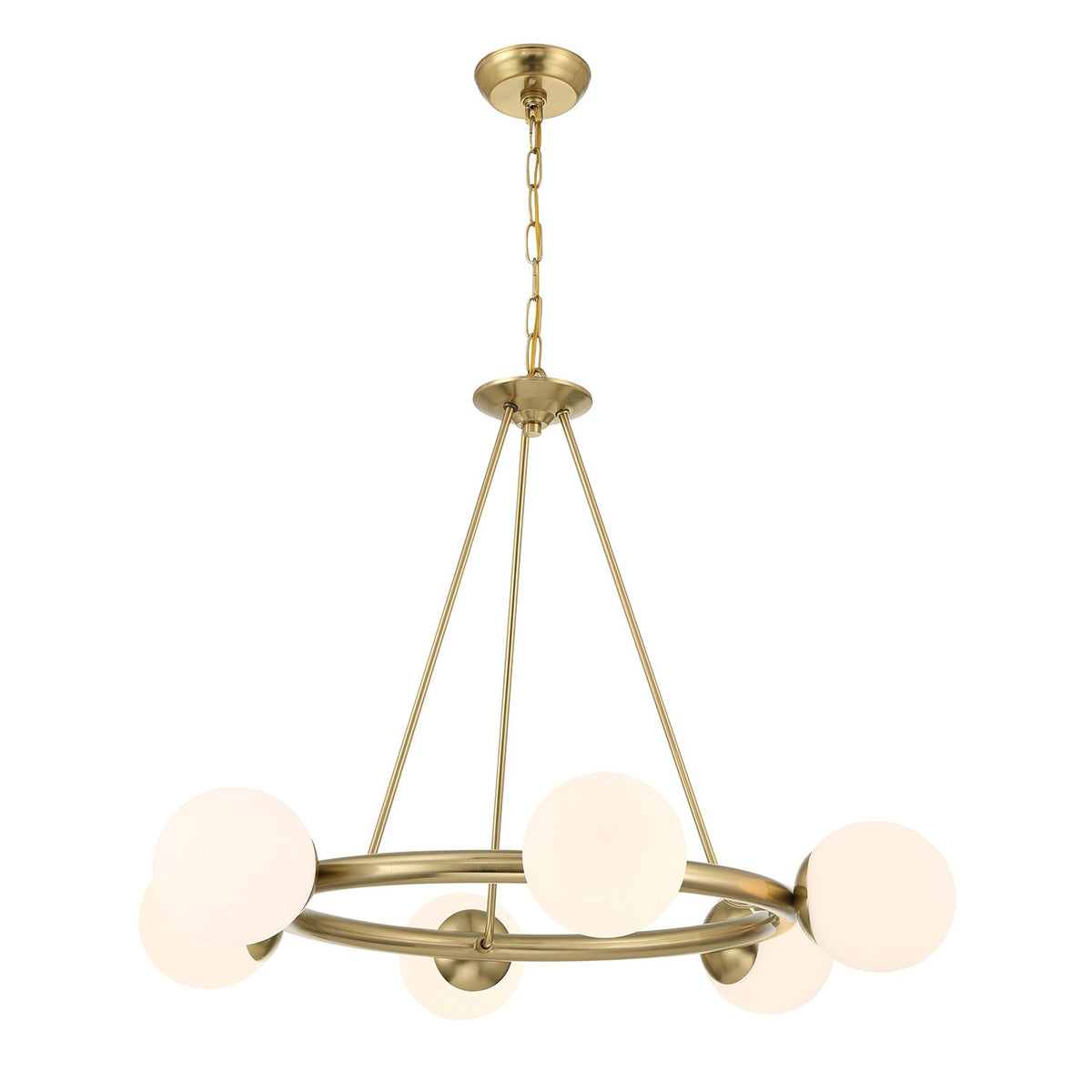 Crystorama - ED0161006VG - Six Light Chandelier - Maverick - Vibrant Gold