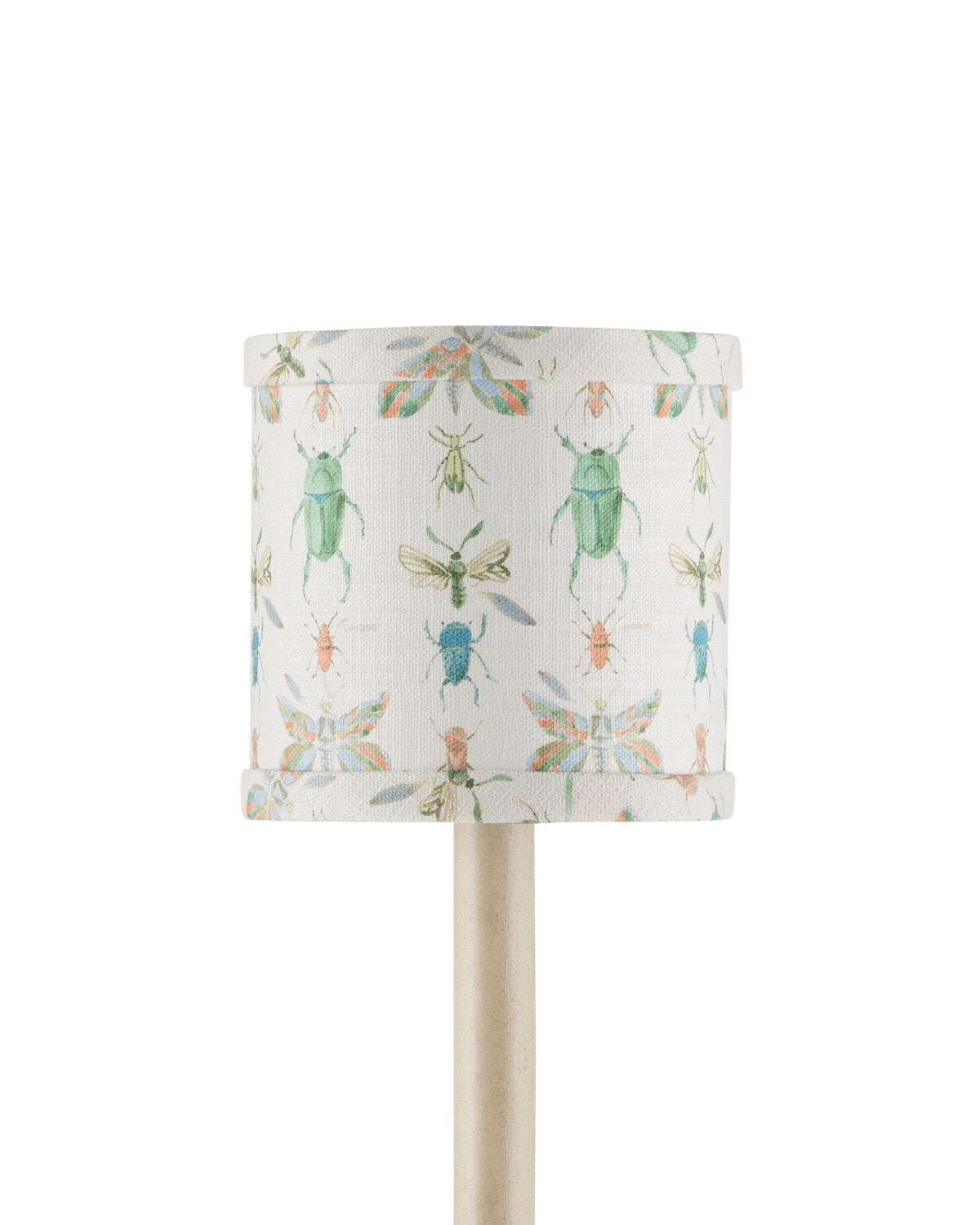 Currey et Compagnie - 0900-0061 - Suspendu Tambour Shade - Bug Parade Suspendu Nuance - Ivoire / Vert / Jaune / Bleu / Orange