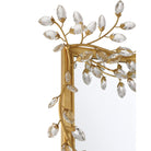 Currey and Company - 1000-0161 - Miroir - Myosotis - Transparent / Feuille d'or chinoise