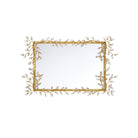 Currey and Company - 1000-0161 - Miroir - Myosotis - Transparent / Feuille d'or chinoise