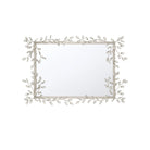 Currey and Company - 1000-0162 - Miroir - Myosotis - Transparent / Feuille d'argent