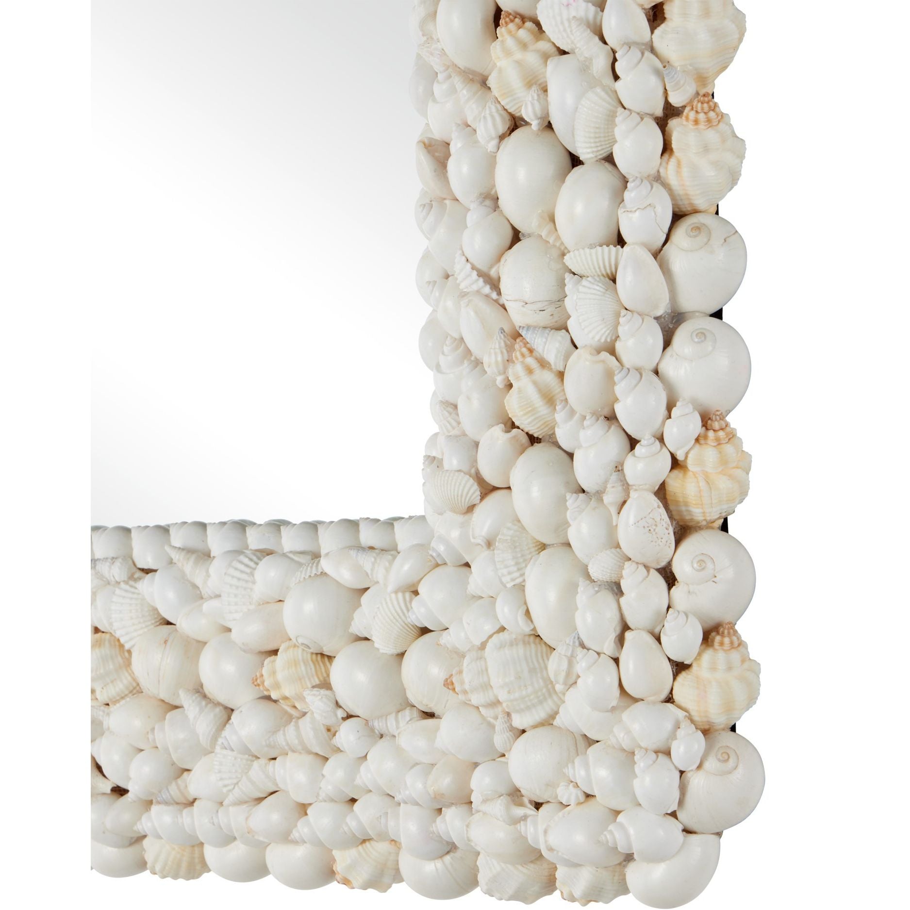 Currey and Company - 1000-0164 - Mirror - Piddock Square Mirror - White