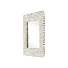 Currey and Company - 1000-0164 - Miroir - Miroir carré Piddock - Blanc