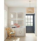 Currey and Company - 1000-0164 - Miroir - Miroir carré Piddock - Blanc