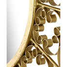 Currey and Company - 1000-0165 - Mirror - Levain Round Mirror - Gold Leaf