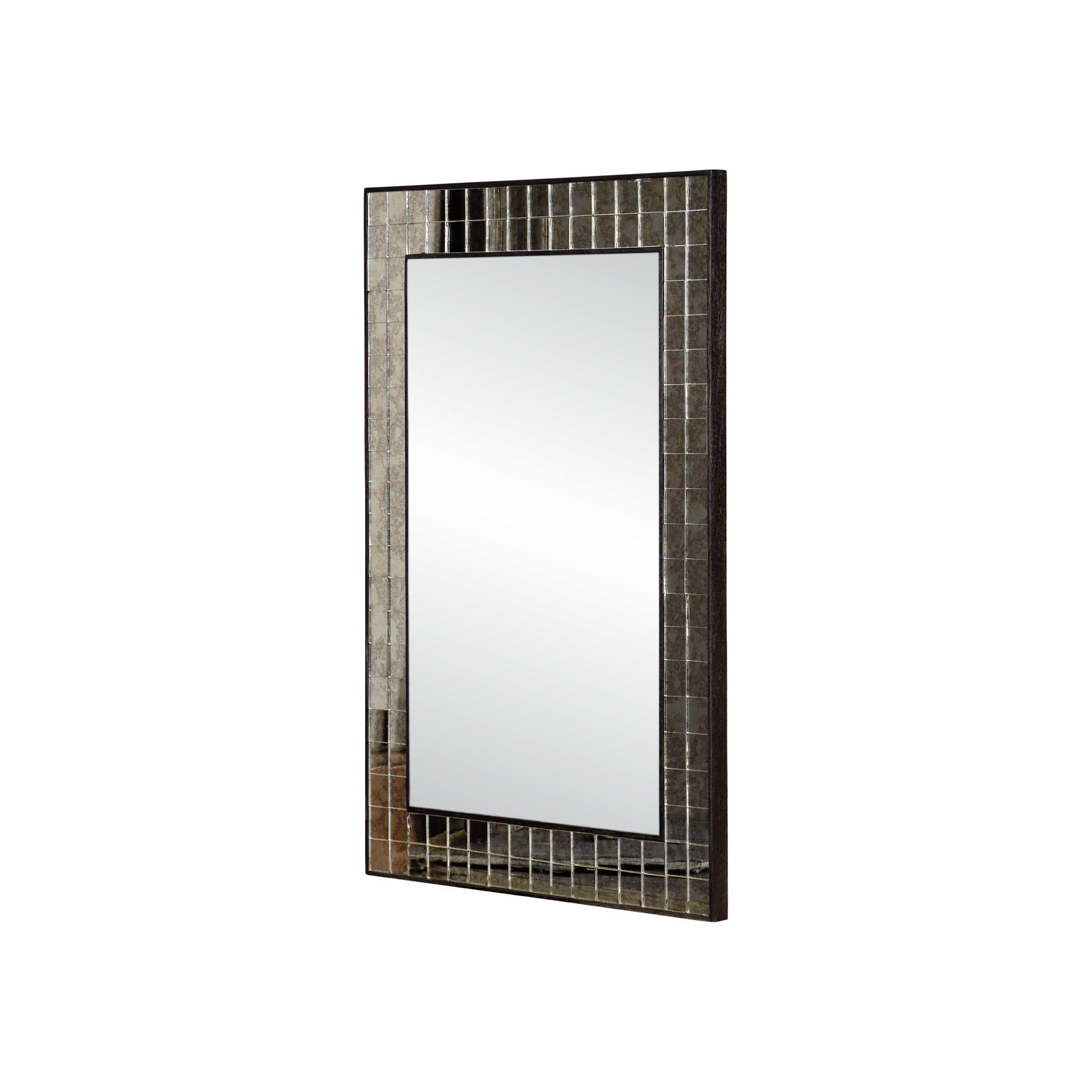 Currey and Company - 1000-0166 - Mirror - Mosaico - Ebony / Antique Mirror