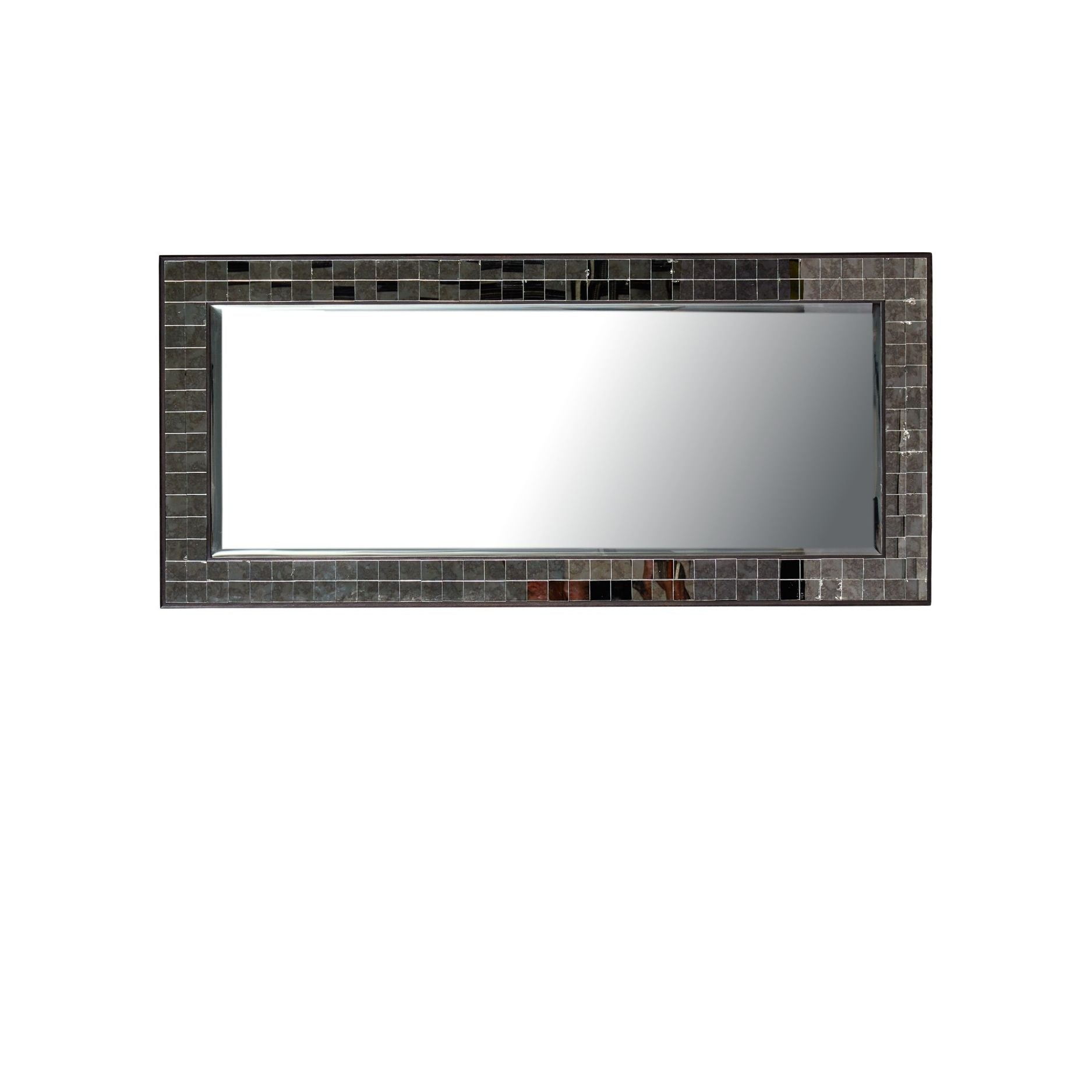 Currey and Company - 1000-0167 - Mirror - Mosaico - Ebony / Antique Mirror