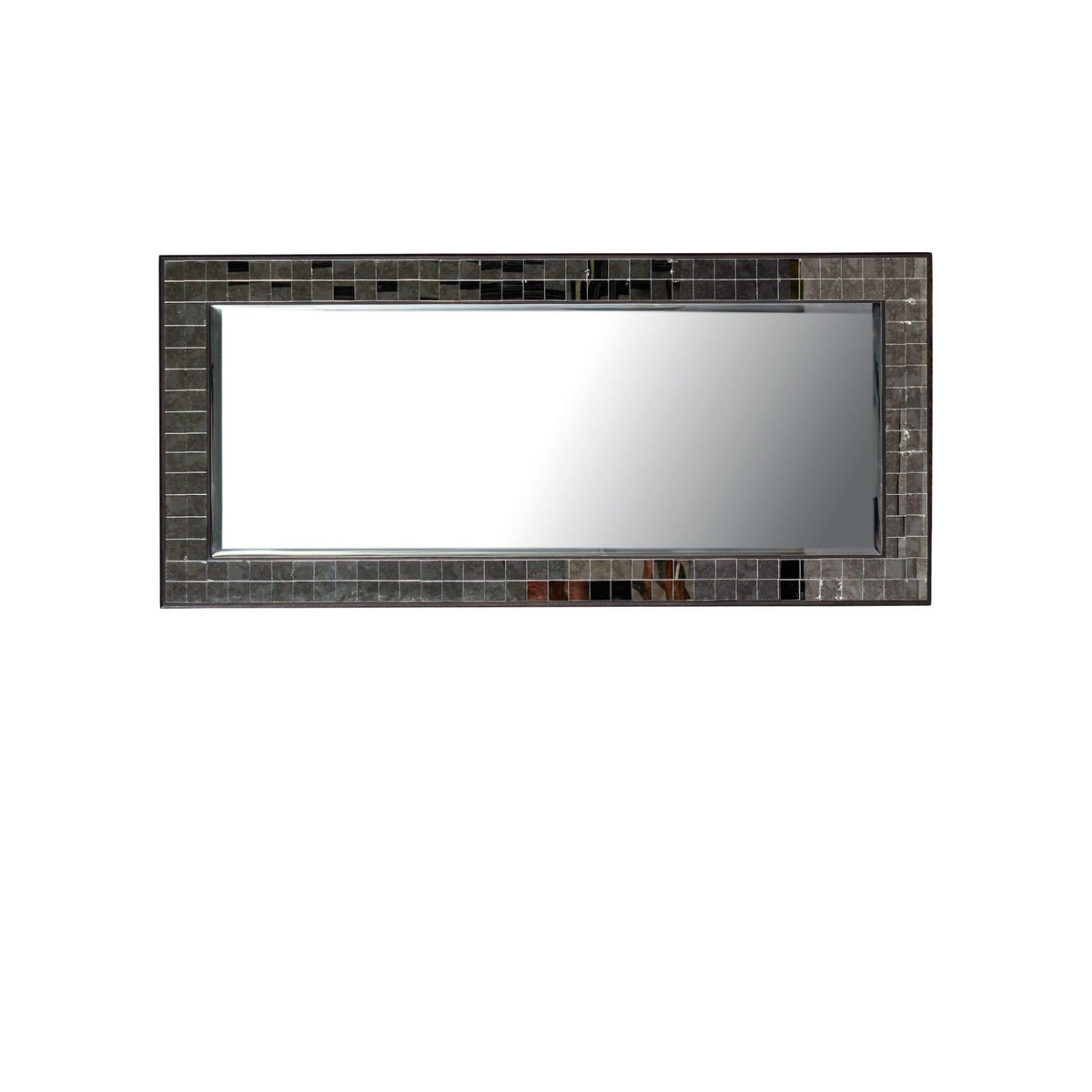 Currey and Company - 1000-0167 - Miroir - Mosaico - Ébène / Miroir ancien