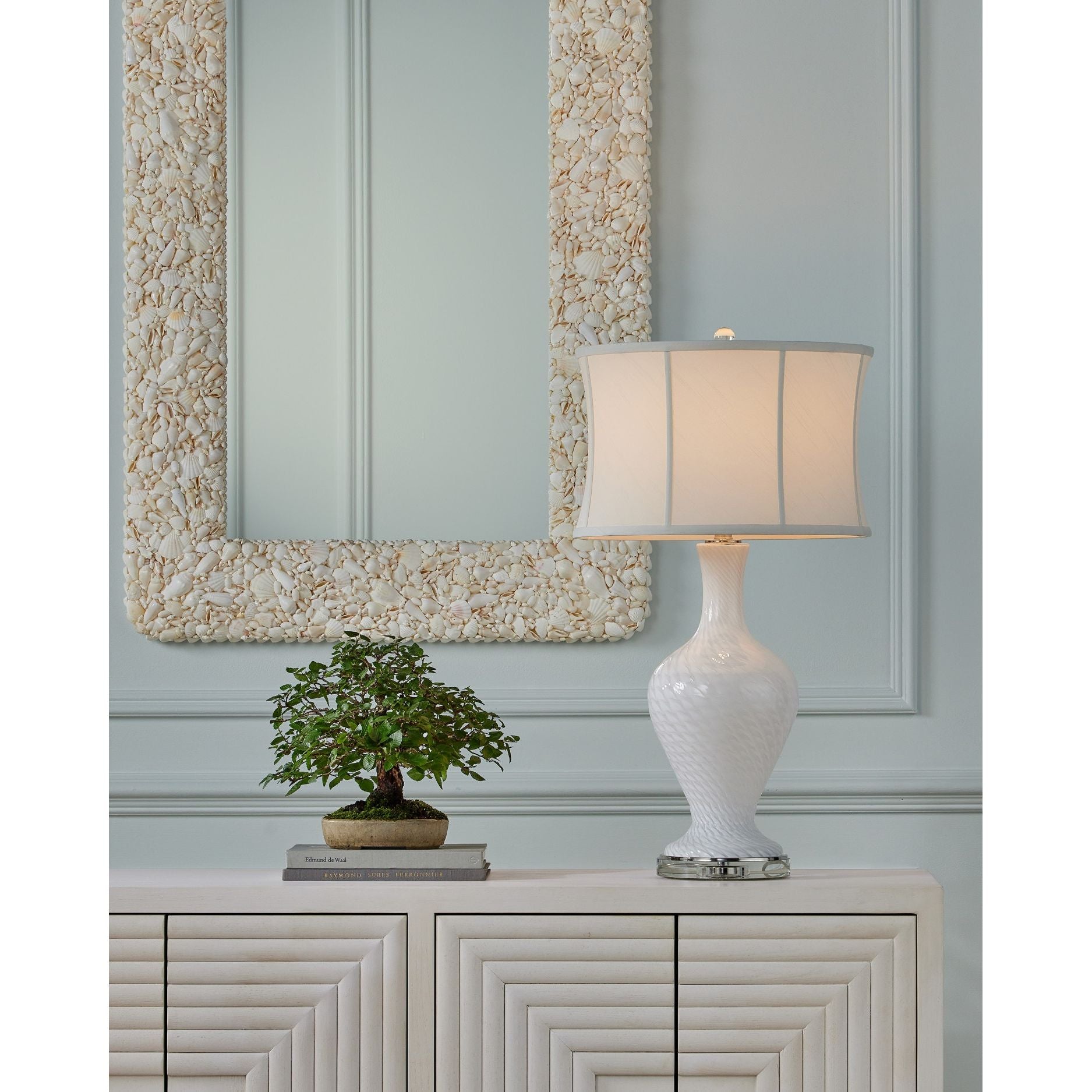 Currey and Company - 1000-0168 - Miroir - Turbinella - Naturel