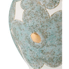 Currey and Company - 1200-0978 - Vase - Vase Bloom Bleu et Ivoire - Texture Bleu / Blanc cassé / Or
