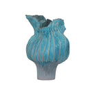 Currey and Company - 1200-0981 - Vase - Vase Flying Silk bleu - Bleu