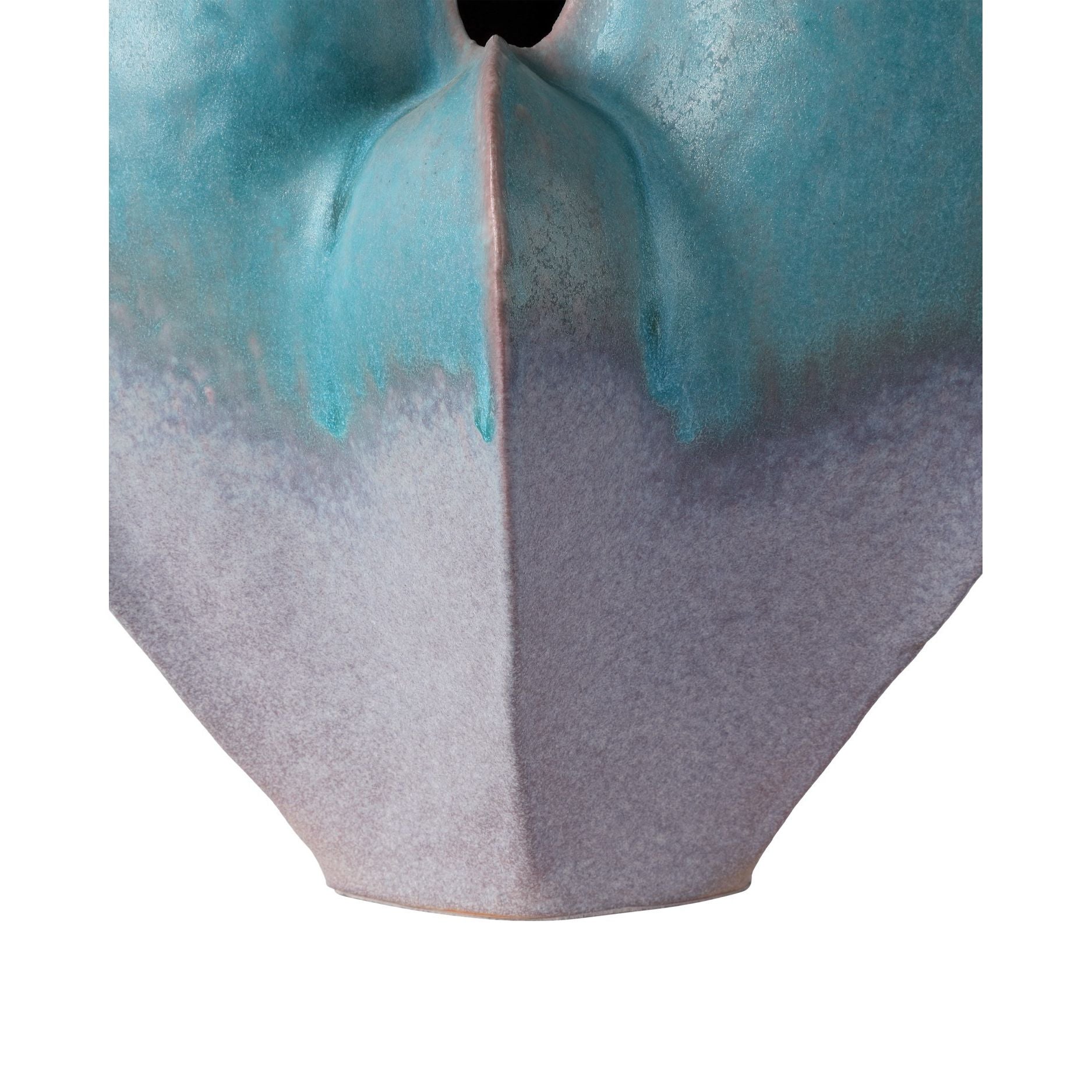 Currey and Company - 1200-0997 - Vase - Vase bleu à forme libre - Bleu / Gris foncé