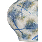 Currey and Company - 1200-0998 - Vase - Vase Jackson bleu et blanc - Bleu antique / Blanc cassé