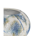 Currey and Company - 1200-0998 - Vase - Vase Jackson bleu et blanc - Bleu antique / Blanc cassé