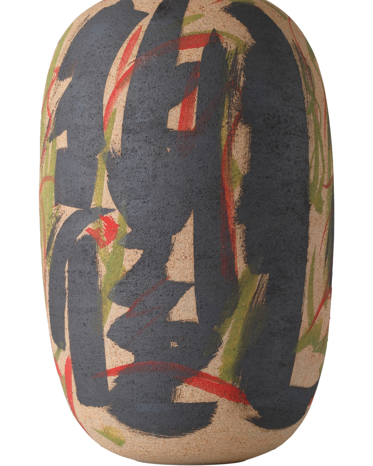 Currey and Company - 1200-0999 - Vase - Vase multicolore Zeal - Noir / Jaune / Vert / Rouge