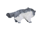 Currey and Company - 1200-1000 - Objet - Chat siamois - Bleu grisâtre / Blanc cassé
