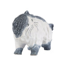 Currey and Company - 1200-1000 - Objet - Chat siamois - Bleu grisâtre / Blanc cassé