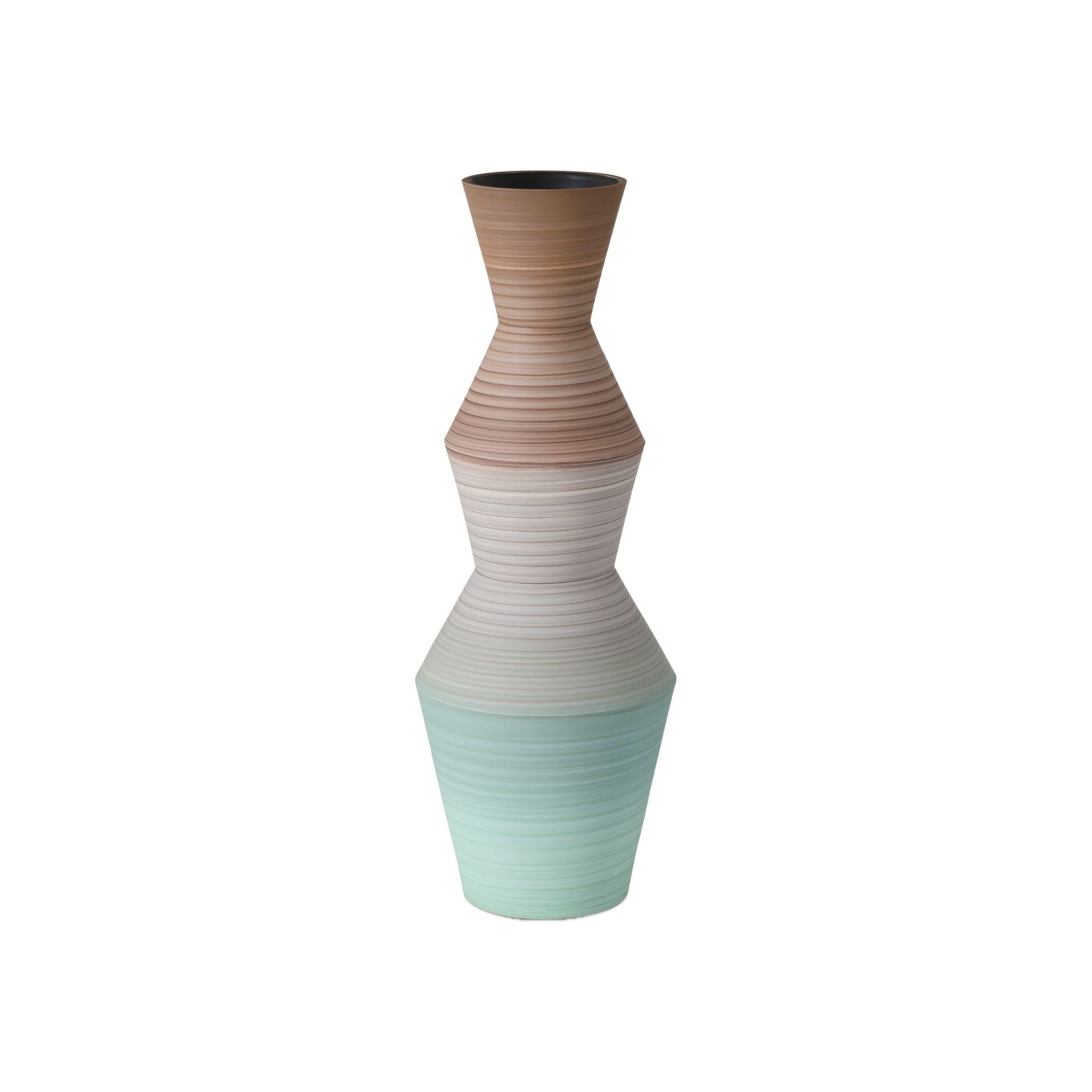 Currey and Company - 1200-1008 - Vase - Années 80 - Marron / Bleu clair