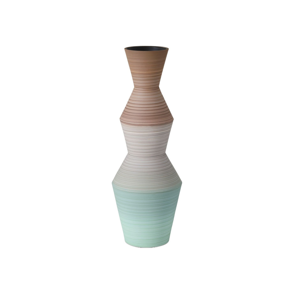 Currey and Company - 1200-1008 - Vase - Années 80 - Marron / Bleu clair