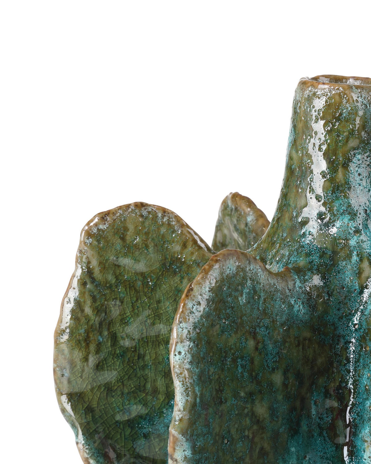 Currey and Company - 1200-1013 - Vase - Urbano Vase Set of 2 - Turquoise / Brown