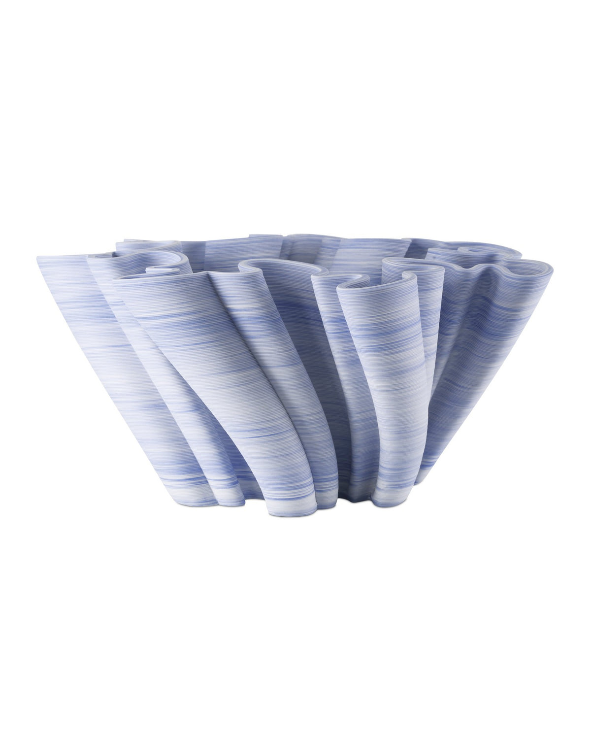 Currey and Company - 1200-1015 - Bowl - Twirl - Blue