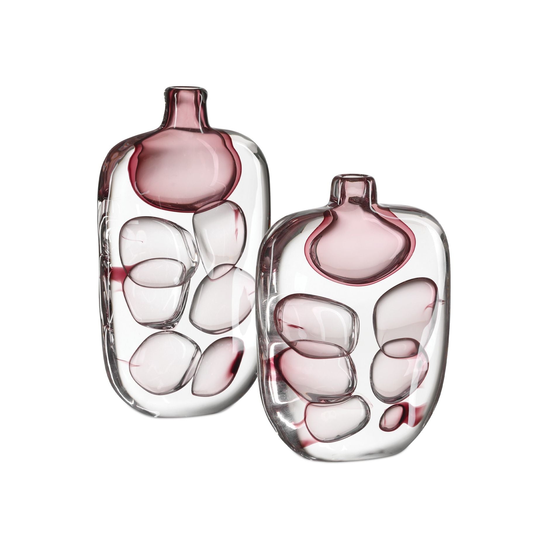 Currey and Company - 1200-1017 - Vase - Vicolino - Transparent / Violet