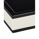Currey and Company - 1200-1019 - Ensemble de 2 plateaux - Laque - Ivoire / Noir