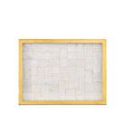 Currey and Company - 1200-1021 - Ensemble de 2 plateaux - Casey - Naturel / Laiton