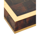 Currey and Company - 1200-1022 - Ensemble de 2 plateaux - Casey - Naturel / Laiton