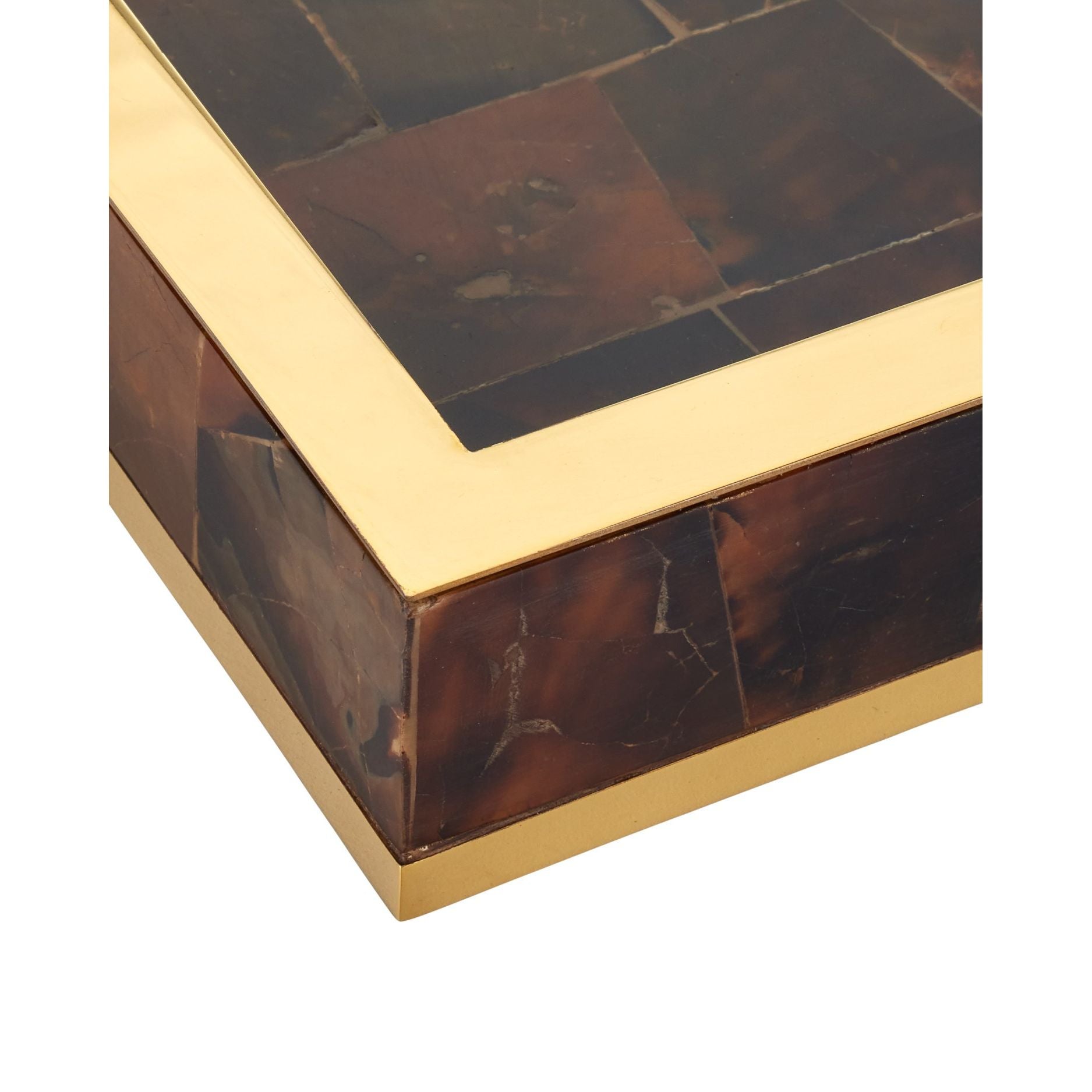 Currey and Company - 1200-1022 - Ensemble de 2 plateaux - Casey - Naturel / Laiton