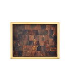Currey and Company - 1200-1022 - Ensemble de 2 plateaux - Casey - Naturel / Laiton