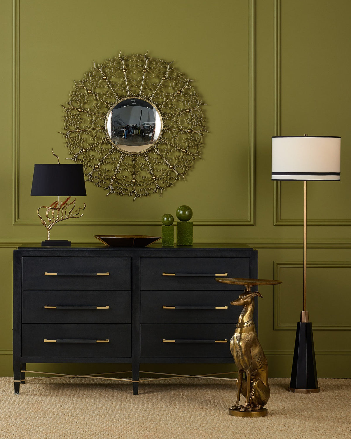 Currey and Company - 1200-1028 - Bowl - Merola - Antique Brass / Bronze