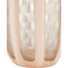 Currey and Company - 1200-1031 - Vase - Ensemble de 3 vases en verre Merletto - Rose poudré / Transparent