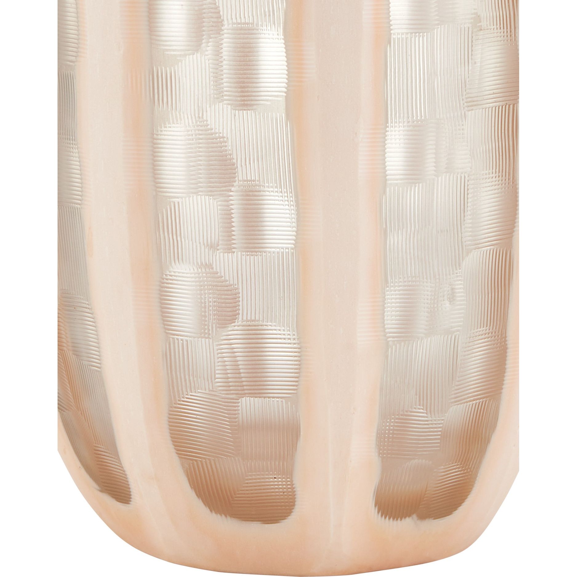 Currey and Company - 1200-1031 - Vase - Ensemble de 3 vases en verre Merletto - Rose poudré / Transparent