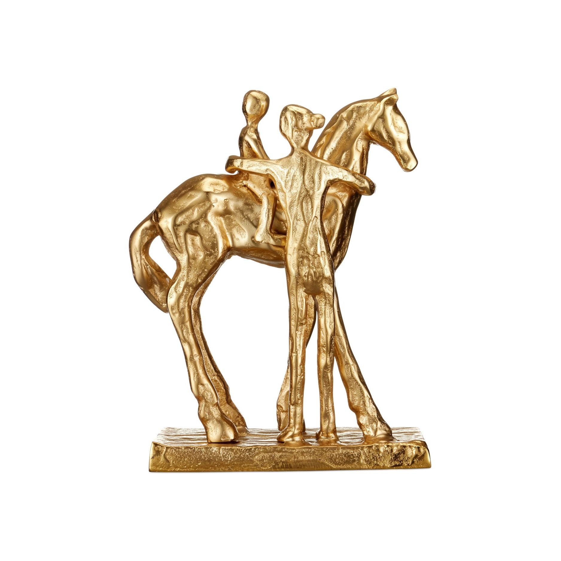 Currey et Compagnie - 1200-1033 - Sculpture - Sculpture équestre Dujardin - Or