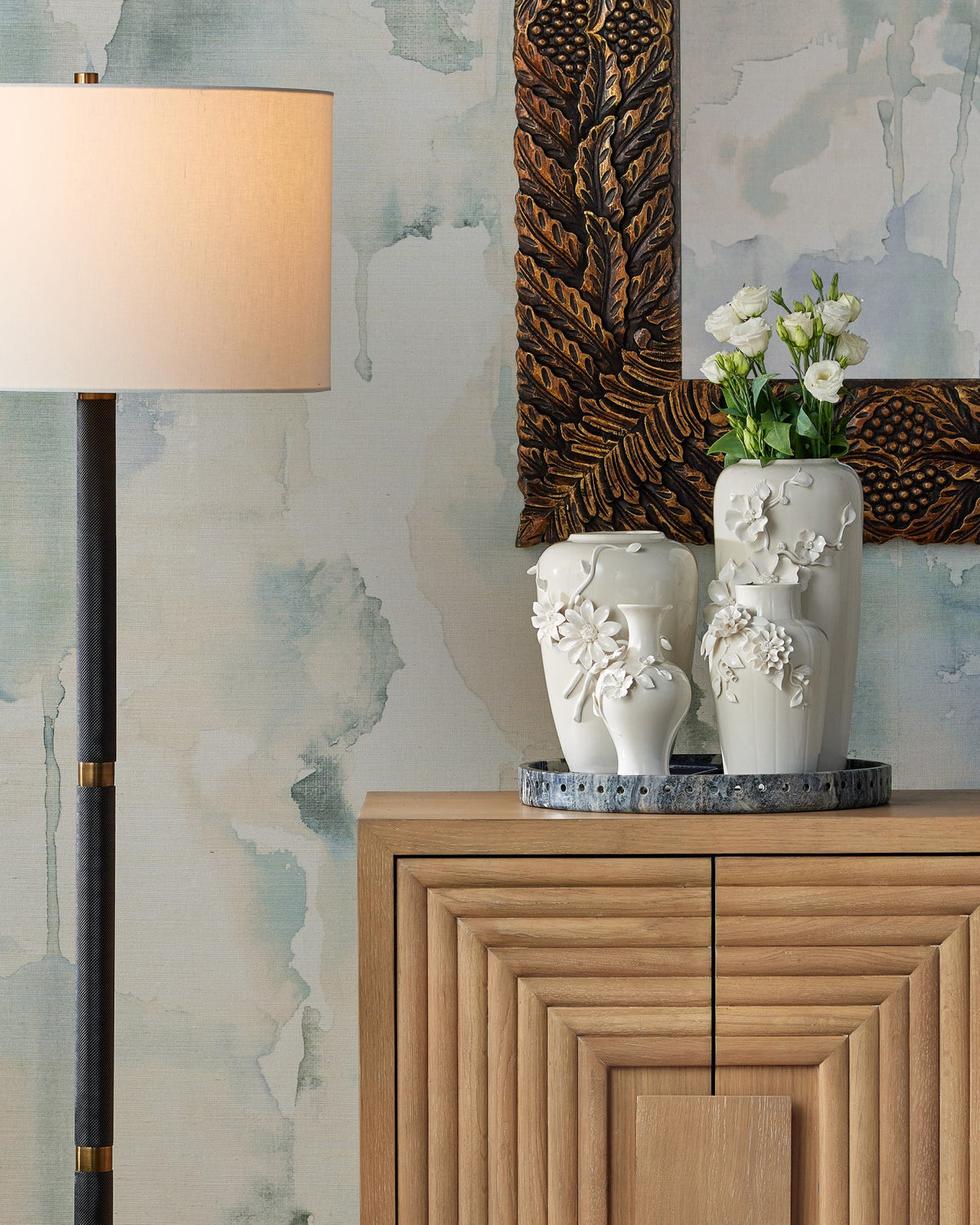 Currey and Company - 1200-1037 - Tray - Freya - Natural