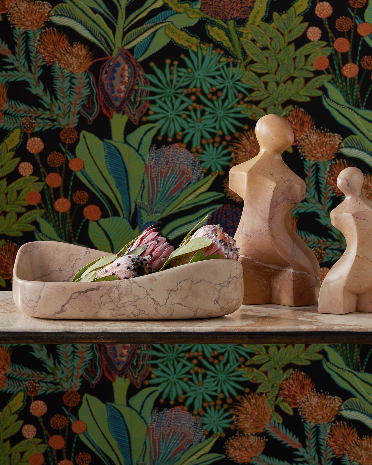 Currey and Company - 1200-1038 - Bowl - Deaton Rosa Marble Bowl - Natural