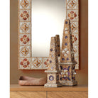 Currey and Company - 1200-1038 - Bol - Bol en marbre Deaton Rosa - Naturel