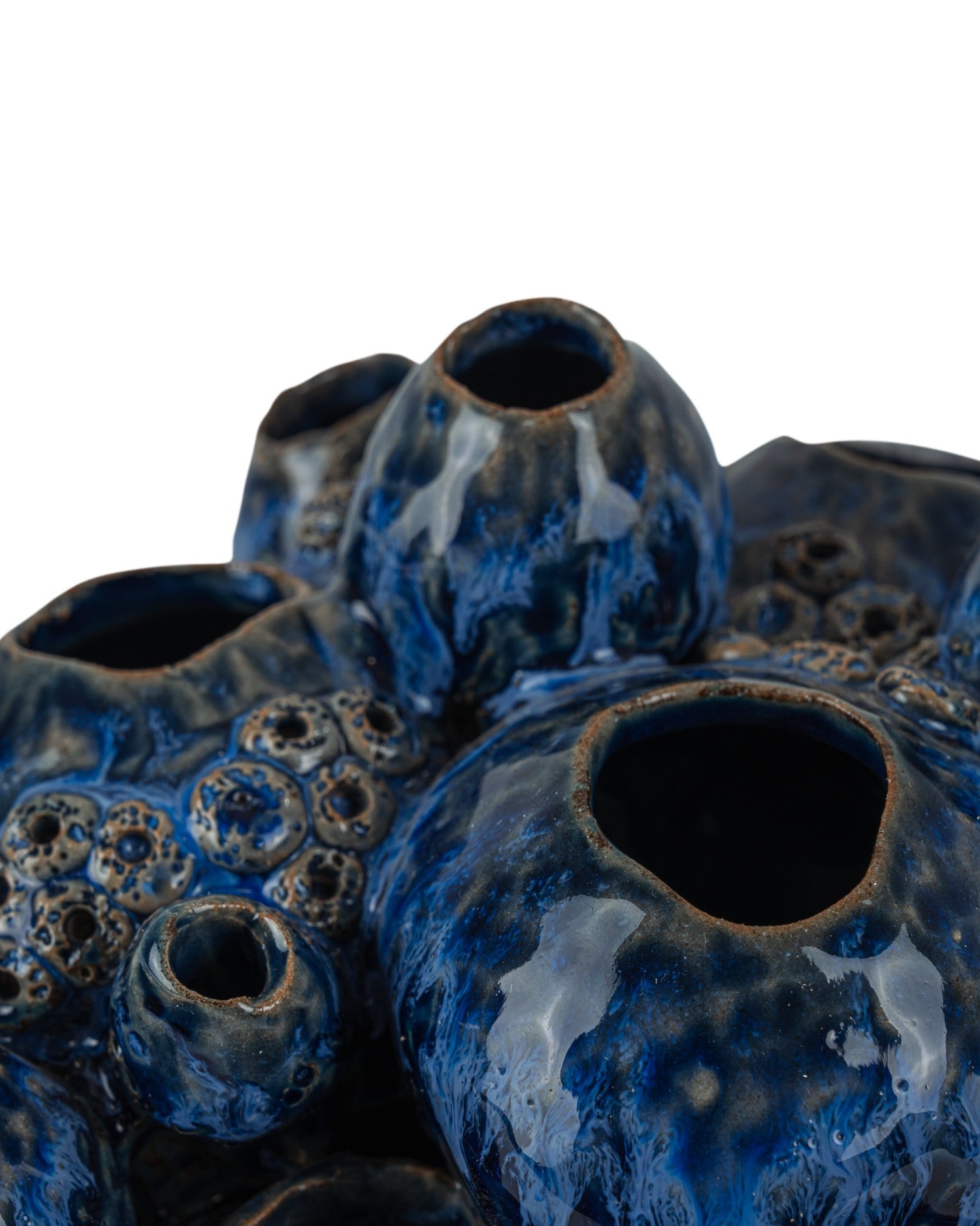 Currey and Company - 1200-1046 - Sculpture - Sulawasi - Reactive Dark Blue