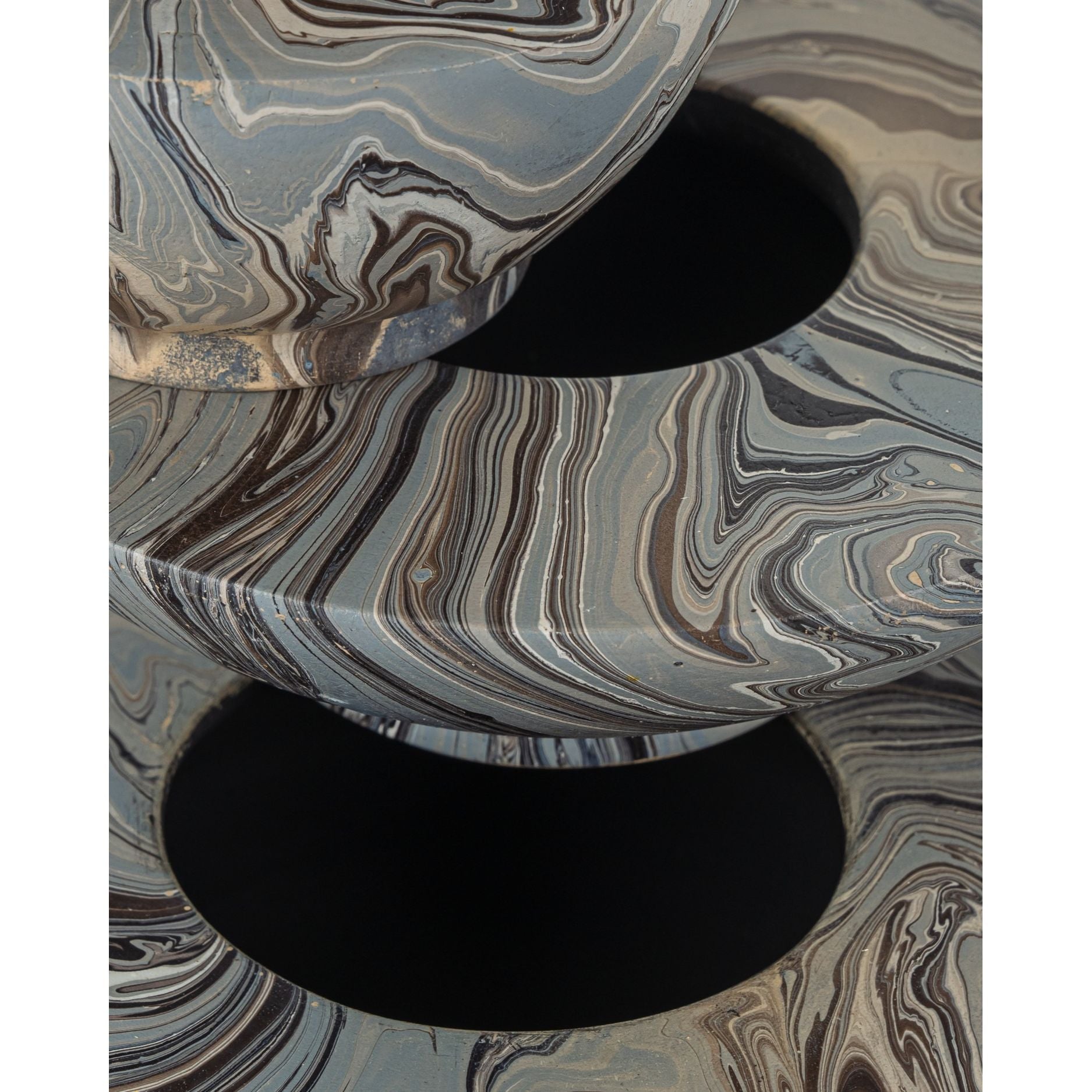 Currey and Company - 1200-1049 - Box Set of 3 - Marbleized - Marbleized Gray