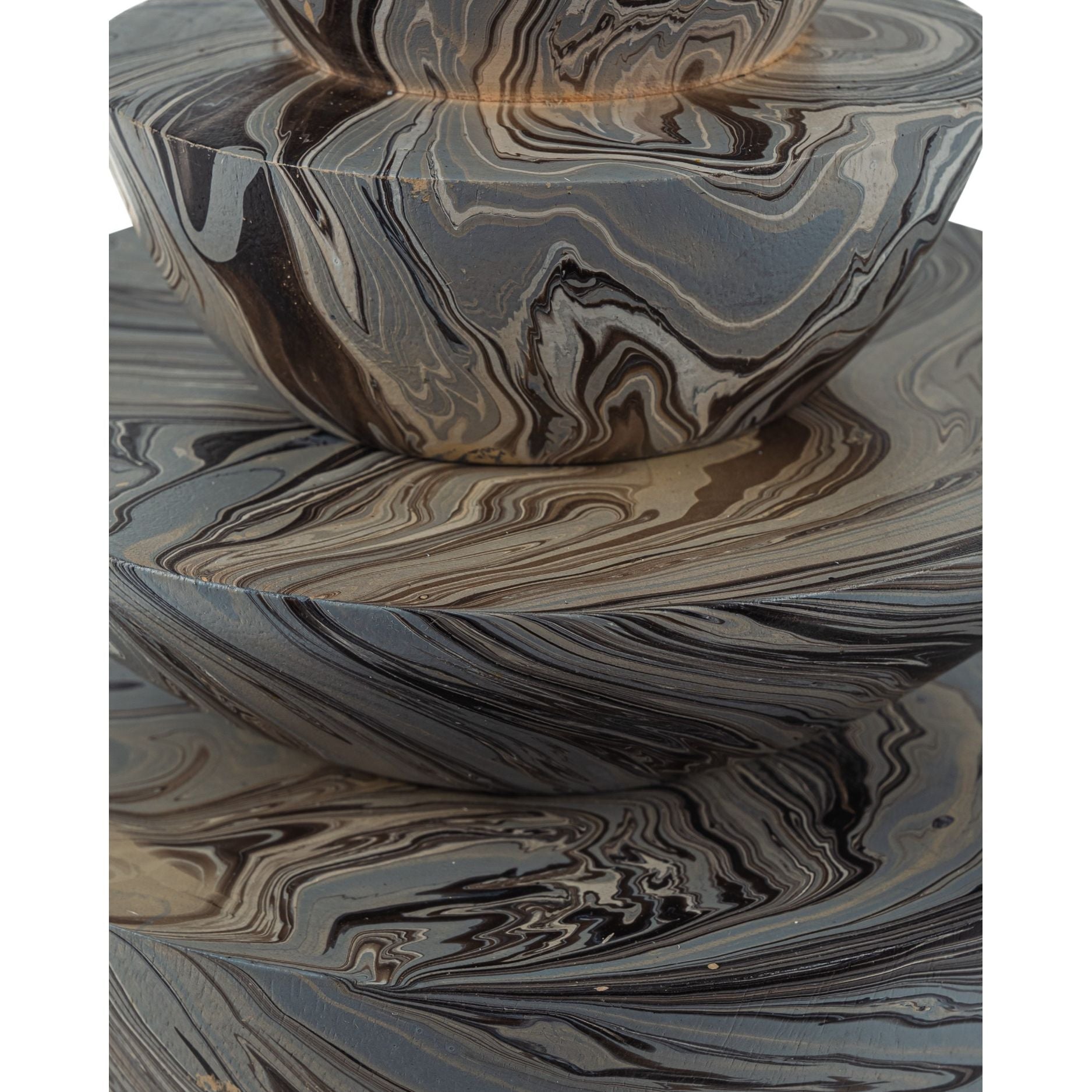 Currey and Company - 1200-1049 - Box Set of 3 - Marbleized - Marbleized Gray
