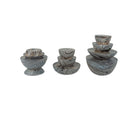 Currey and Company - 1200-1049 - Coffret de 3 - Marbré - Gris marbré