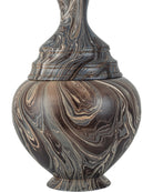 Currey and Company 1200-1050 Marbleized Turret Box in Marbleized Brown