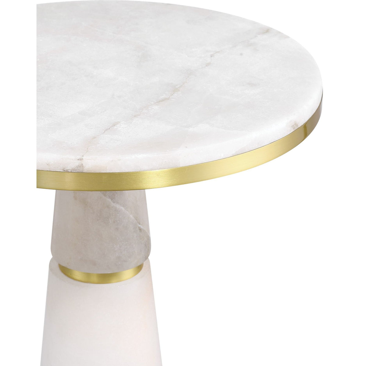 Currey and Company - 3000-0320 - Drinks Table - Eleanora - Natural / Natural Brass