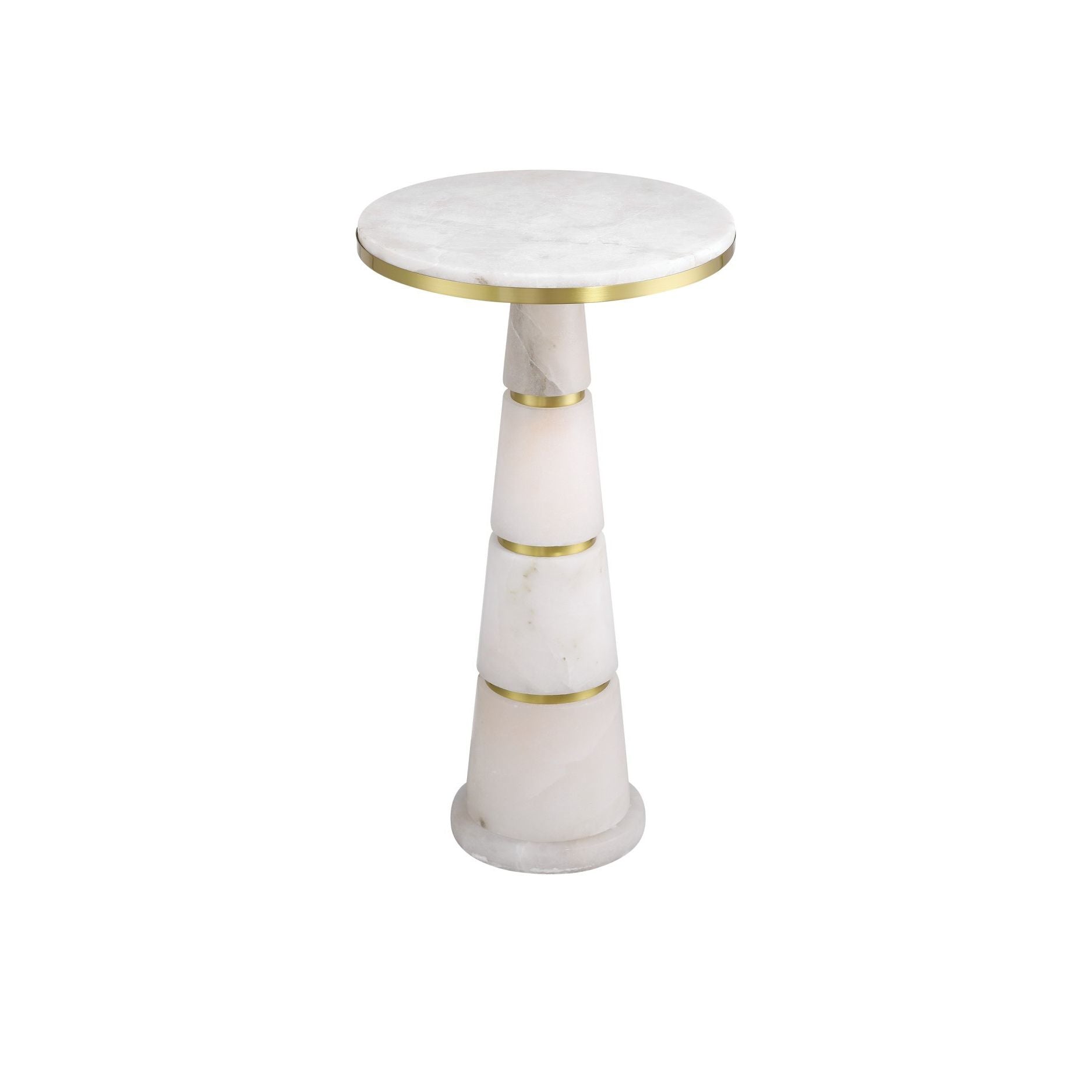 Currey and Company - 3000-0320 - Drinks Table - Eleanora - Natural / Natural Brass