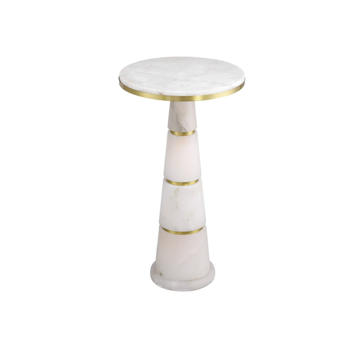 Currey and Company - 3000-0320 - Drinks Table - Eleanora - Natural / Natural Brass