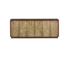 Currey and Company - 3000-0324 - Crédence - Jardin - Noyer / Laiton antique